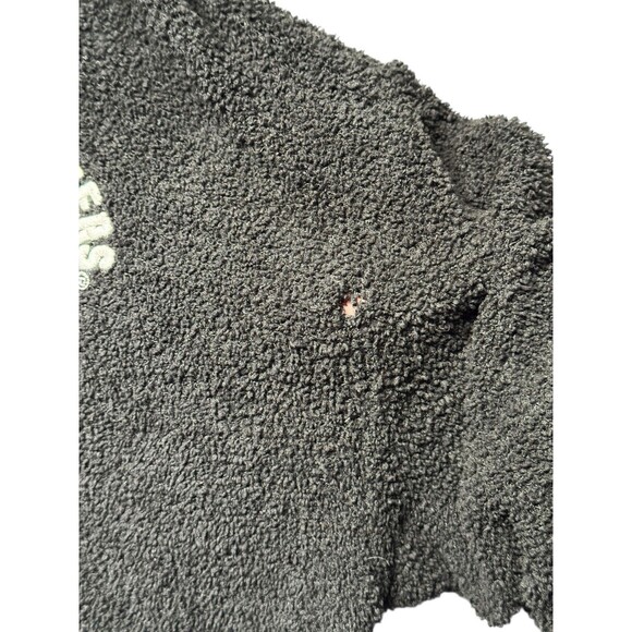 Victoria’s Secret PINK WV Mountaineers Hoodie Women’s XS Black Sherpa Fleece - Picture 8 of 9